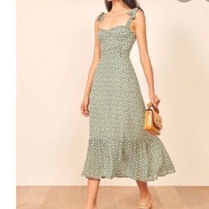 Reformation Nikita Green MIDI Dress!!